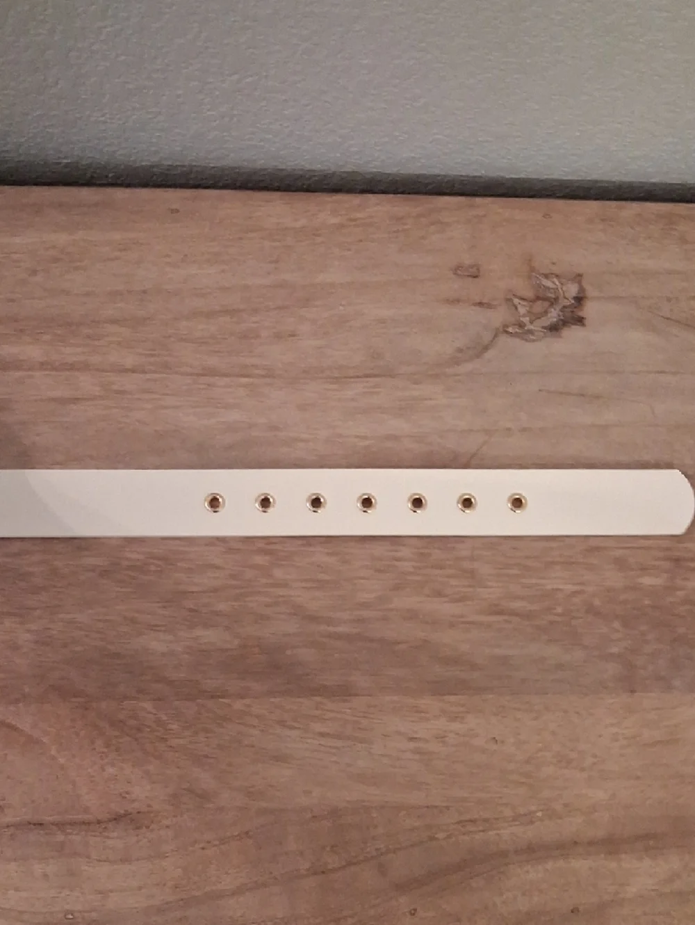 Steve Madden Cream Belt with Gold Buckle